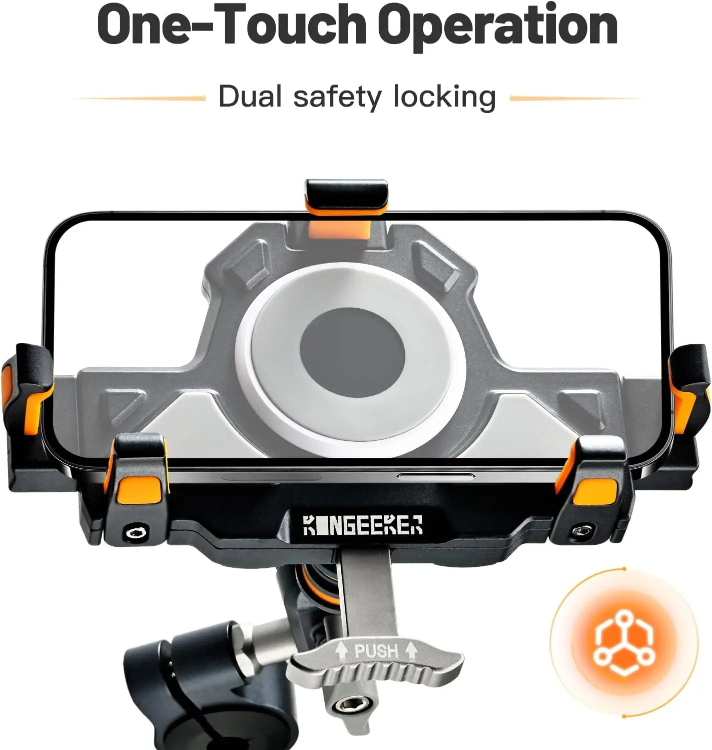 Universal Motorcycle Phone Holder Alloy Anti-Shake 360° Adjustable Motos Bike Navigation Bracket Metal Motorcycles Accessory